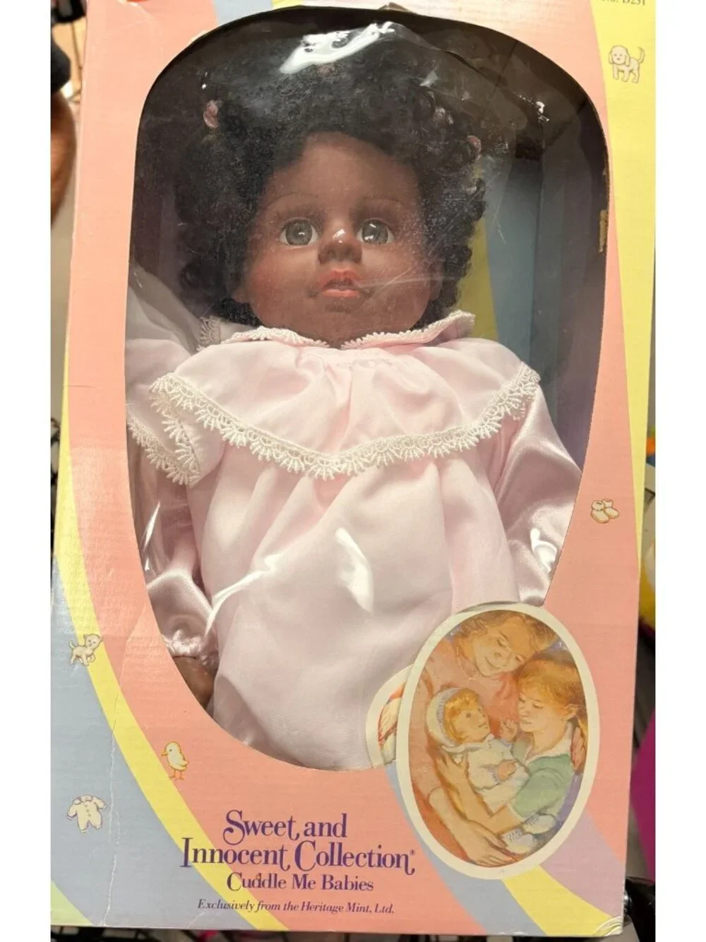 Vintage Mint Cuddle Me Babies Doll Sweet & Innocent Collection Black African Ame